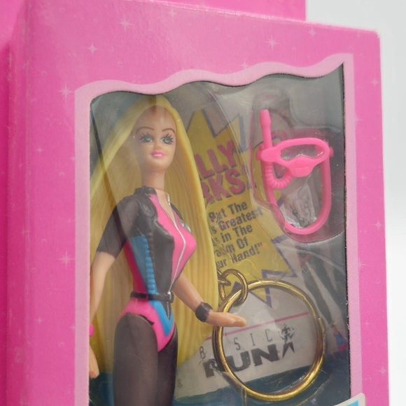 Vintage 1996 Ocean Friends Barbie Doll Keychain - Picture 2 of 3